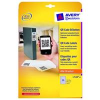Avery Zweckform etikety 35 x 35 mm, A4, bílé, 35 etiket, pro umístění QR kódů, baleno po 25 ks, L7120-25