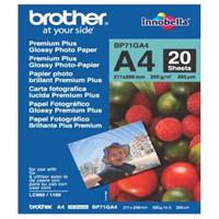 Brother Glossy Photo Paper, foto papír, lesklý, bílý, A4, 210x297mm (A4), 260 g/m2, 20 ks, BP71GA4