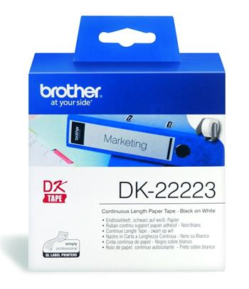 Brother papírová role 50mm x 30.48m, bílá, 1 ks, DK22223, pro tiskárny štítků