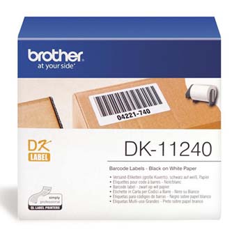 Brother papírové štítky 102mm x 51mm, bílá, 600 ks, DK11240, pro tiskárny řady QL