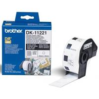 Brother papírové štítky 23mm x 23mm, bílá, 1000 ks, DK11221, pro tiskárny řady QL