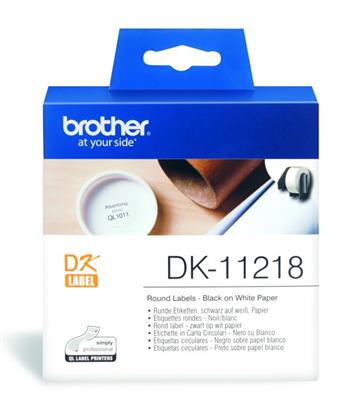 Brother papírové štítky 24mm, bílá, 1000 ks, DK11218, pro tiskárny řady QL