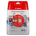 Canon originální ink PG-545XL/CL-546XL photo value pack, black/color, 8286B007, Canon 2-pack + paper
