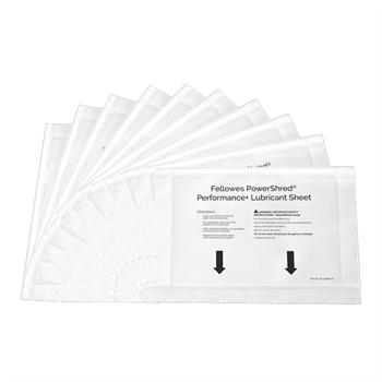 Čistící olejové listy Fellowes PowerShred Performance+ (10 ks)