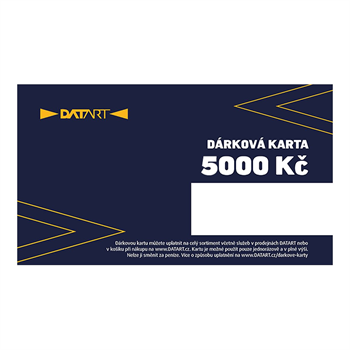 DATART dárková karta v hodnotě 5.000 Kč