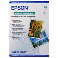Epson Archival Matte Paper, bílý, 50, ks C13S041342, pro inkoustové tiskárny, 210x297mm (A4), A4, 190 g/m2, matný, 171-200 g/m2