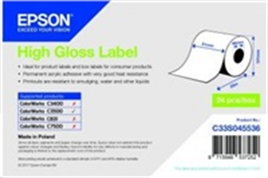 Epson High Gloss Labels, Continuous, Paper, 51mm x 33m
