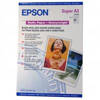 Epson Matte Paper Heavyweight, foto papír, matný, silný, bílý, A3+, 330x480mm (A3+), 167 g/m2, 50 ks