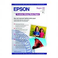 Epson Premium Glossy Photo Paper, foto papír, lesklý, bílý, A3+, 330x480mm (A3+), 255 g/m2, 20 listů