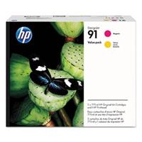 HP originální tisková hlava P2V36A, HP 91, magenta/yellow, 775ml, HP