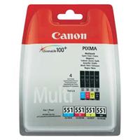 Inkoust Canon CLI 551 CMYK (6509B009) - originální | multipack