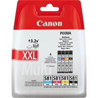Inkoust Canon CLI-581XXL C/M/Y/BK (1998C004) - originální | multipack, blistr