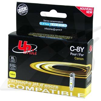 Inkoust Canon CLI-8Y - kompatibilní (UPrint) | žlutý