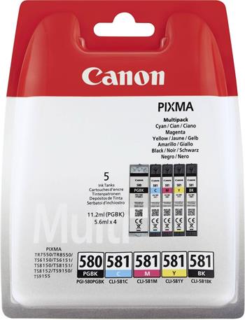 Inkoust Canon PGI-580/CLI-581 - originální | multipack, PGBK/CMYBK