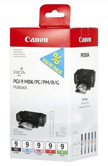 Inkoust Canon PGI-9 MBK/PC/PM/R/G (1033B013) - originální | multipack