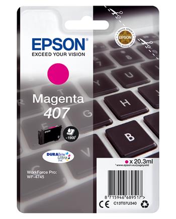 Inkoust Epson 407 M (C13T07U340) - originální | purpurový