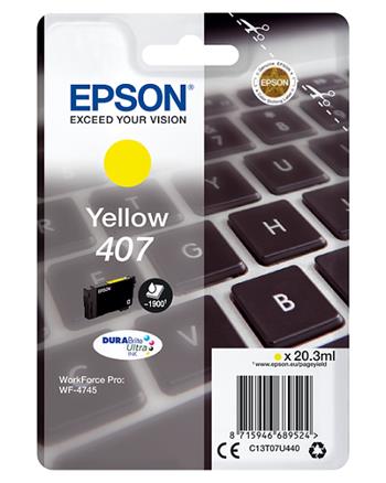 Inkoust Epson 407 Y (C13T07U440) - originální | žlutý