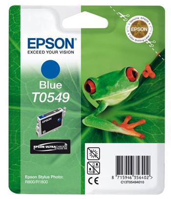 Inkoust Epson T0549 (C13T05494010) - originální | modrý, expirovaný