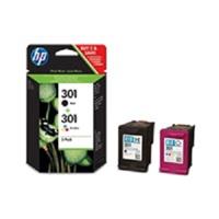 Inkoust HP 301 (N9J72AE) - originální | multipack, černá, barevná