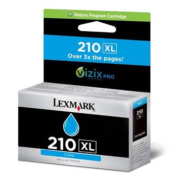 Inkoust Lexmark 210XL (14L0175E) - originální | azurový, return