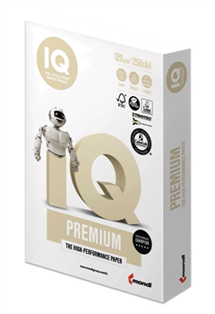 Kancelářský papír IQ PREMIUM 120g A4, 250 listů