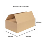 Klopová krabice, vnější rozměr 800x600x400 - extra pevná