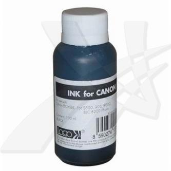 Lahev s inkoustem pro Canon BCI6BK (Logo), 100 ml | černá