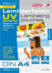 Laminovací fólie Genie A4 125 mic., s UV ochranou, 25 ks