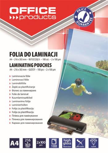 Laminovací kapsy OP A4, 100 mic, 100 ks