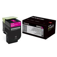 Lexmark originální toner 80C0S30, magenta, 2000str., Lexmark CX310dn, CX310n