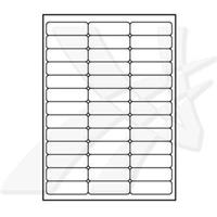 Logo etikety 64 x 21 mm, A4, matné, bílé, 39 etiket, 140g/m2, baleno po 10 ks