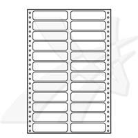 Logo tabelační etikety 89 x 23.4 mm, A4, dvouřadé, bílé, 24 etikety, baleno po 25 ks