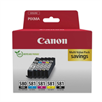 Multipack Canon PGI-580 / CLI-581 (PGBK/C/M/Y/BK) - originální