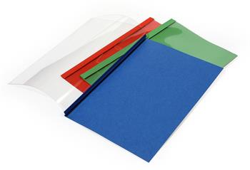 Obálky pro termovazbu PRESTIGE 1,5 mm červené, vhodné pro 1-10 listů, 10 ks