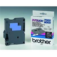 Páska Brother TX335 - originální | bílý tisk, černý podklad, laminovaná, 12 mm