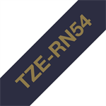 Páska Brother TZE-RN54 - originální | zlatý tisk, námoř.modrý podklad, textilní, 24 mm