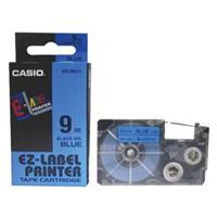 Páska Casio XR-9BU1 - originální | černý tisk, modrý podklad, 9 mm