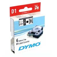 Páska Dymo 43613 - originální | černý tisk, bílý podklad, 6 mm