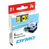 Páska Dymo 43618 - originální | černý tisk, žlutý podklad, 6 mm