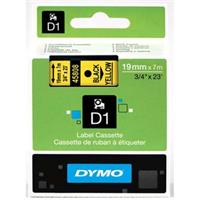 Páska Dymo 45808 - originální | černý tisk, žlutý podklad, 19 mm