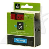 Páska Dymo 53717 - originální | černý tisk, červený podklad, 24 mm