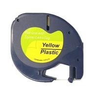 Páska DYMO 59423 - kompatibilní | černý tisk, žlutý podklad, 12mm