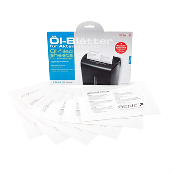 Sada olejových obálek Genie Oil Paper for Shredder 6 ks