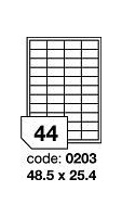 Samolepící etikety 48,5 x 25,4 mm (R0100.0203A) | 100 listů