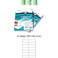 Samolepicí etikety A4 EUROLABELS, 14 etiket 105 x 42,3, balení 100 listů