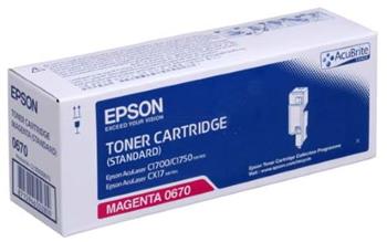 Toner Epson 0670, C13S050670 - 700 stran | originální | purpurový