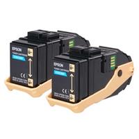 Toner Epson C13S050608 - 2 x 7 500 stran | originální | azurový