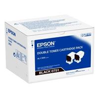 Toner Epson C13S050751 - 2 x 7 300 stran | originální | černý, dvojbalení