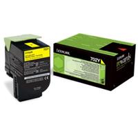 Toner Lexmark 70C20Y0 - originální | žlutý, return