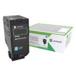 Toner Lexmark 74C2HCE - originální | azurový, high capacity